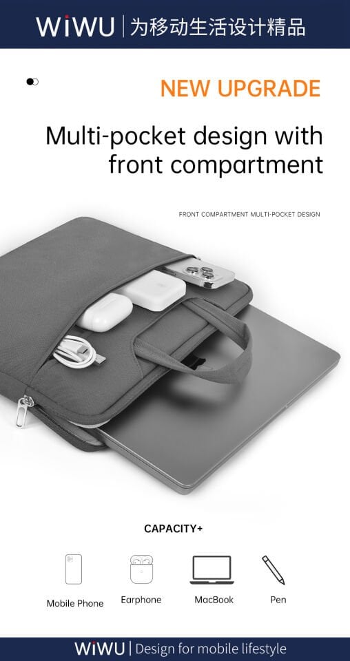 Wiwu Vivi 14'' Laptop Çanta Siyah