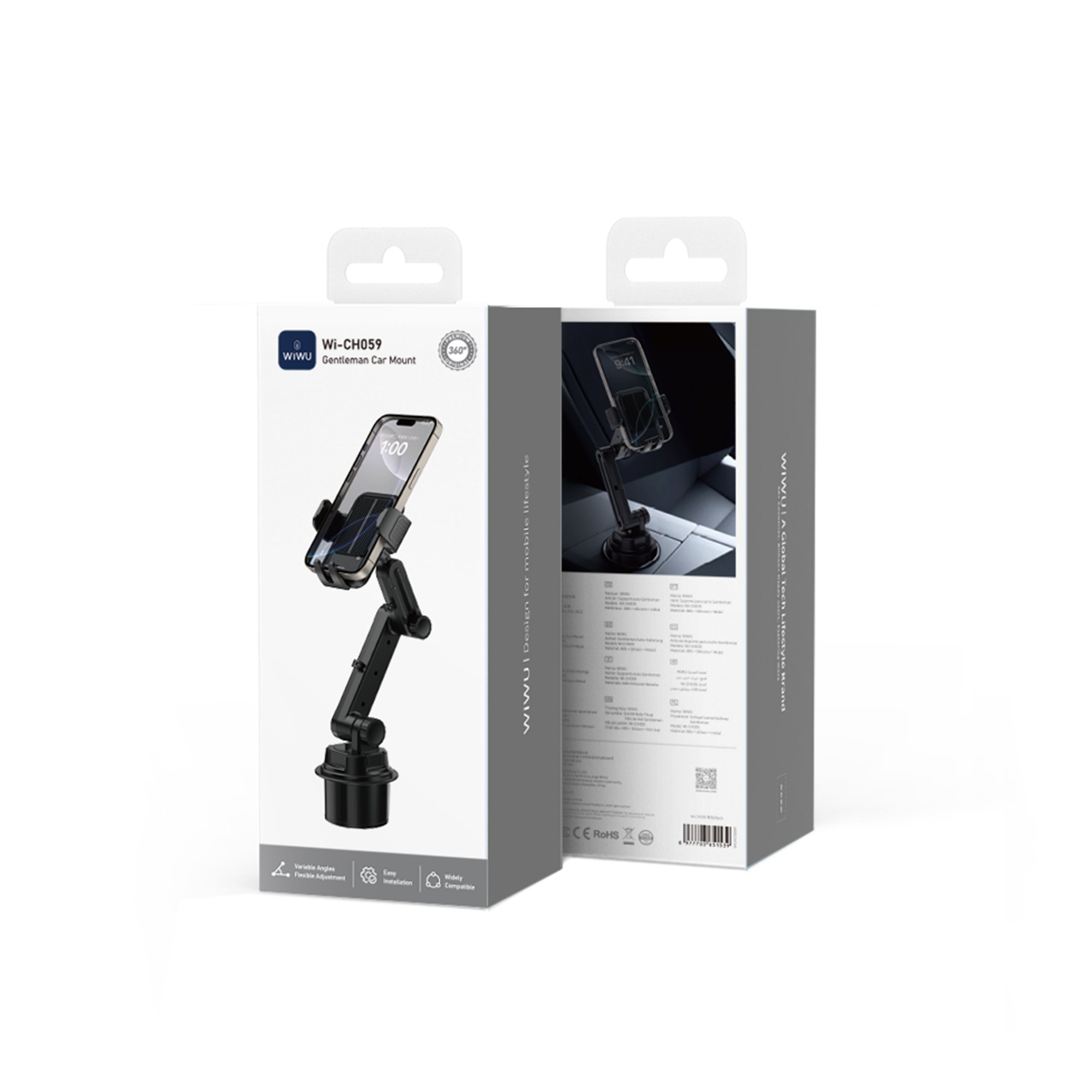 Wiwu CH059 Gentleman 360° Dönebilen Araç Tutucu