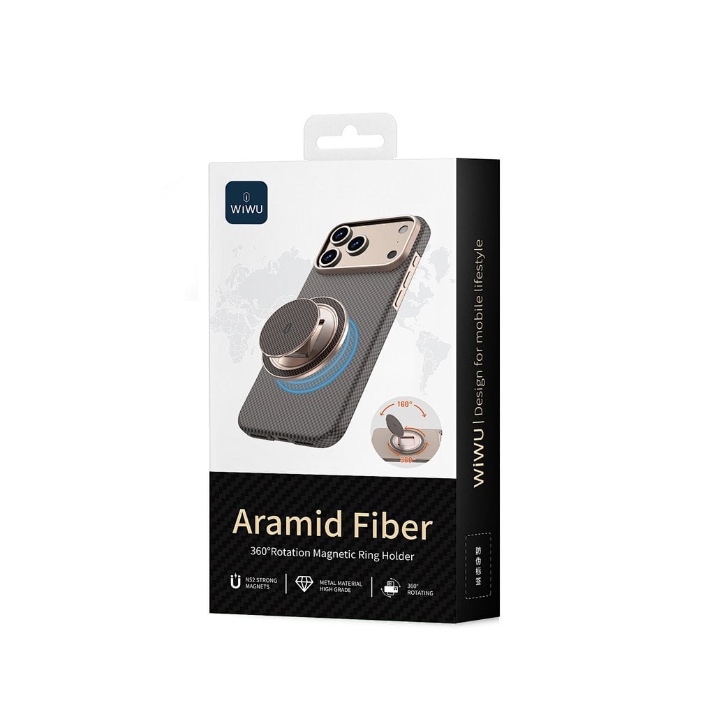 Wiwu MW-008 Warriors Aramid 360° Magsafe Tutucu Gold