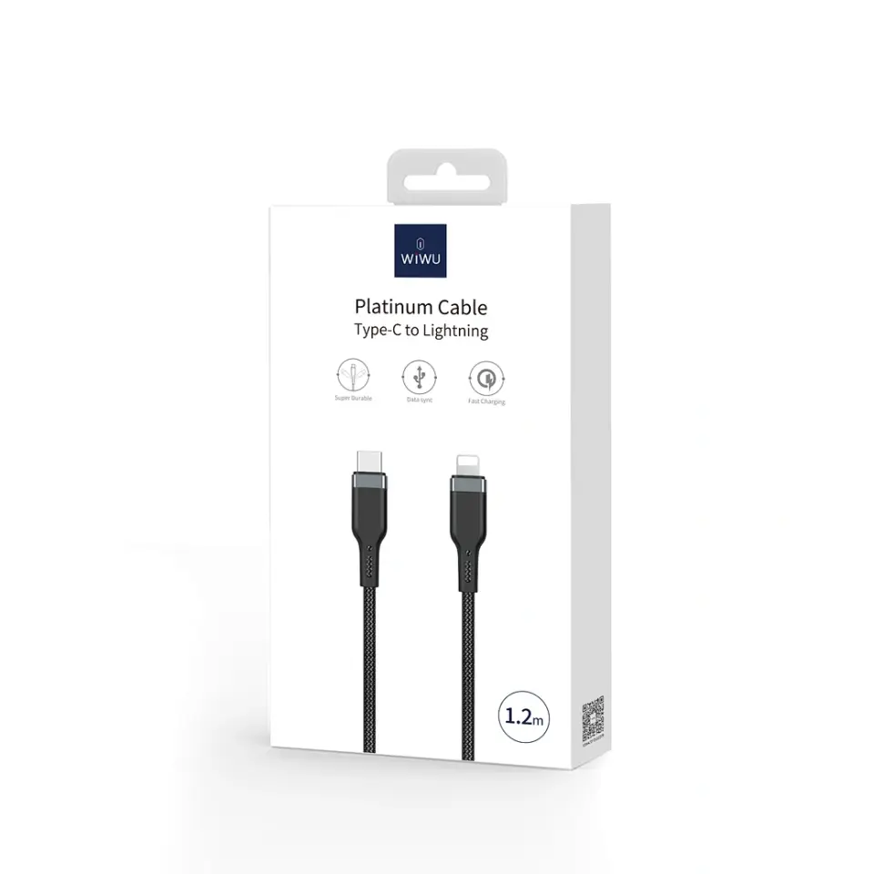 Wiwu PT01 Platinium USB to Lightning Kablo 1.2mt