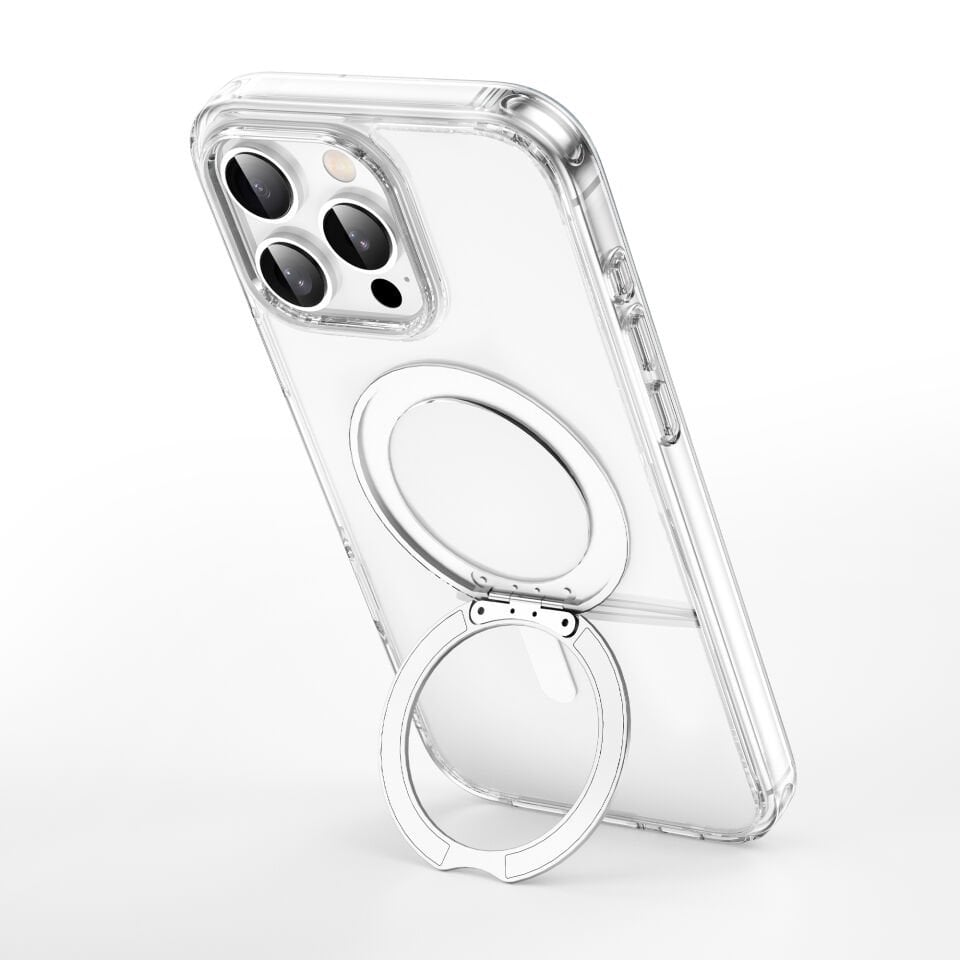 Wiwu MCC-201 16 Pro Magsafe Standlı Kılıf Şeffaf