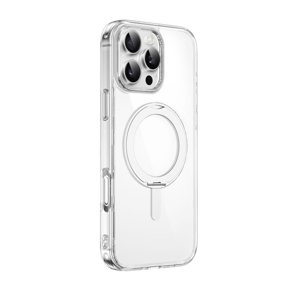 Wiwu MCC-201 16 Pro Magsafe Standlı Kılıf Şeffaf