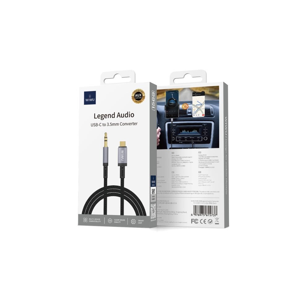 Wiwu C048T Type-C to 3.5mm Converter Cable
