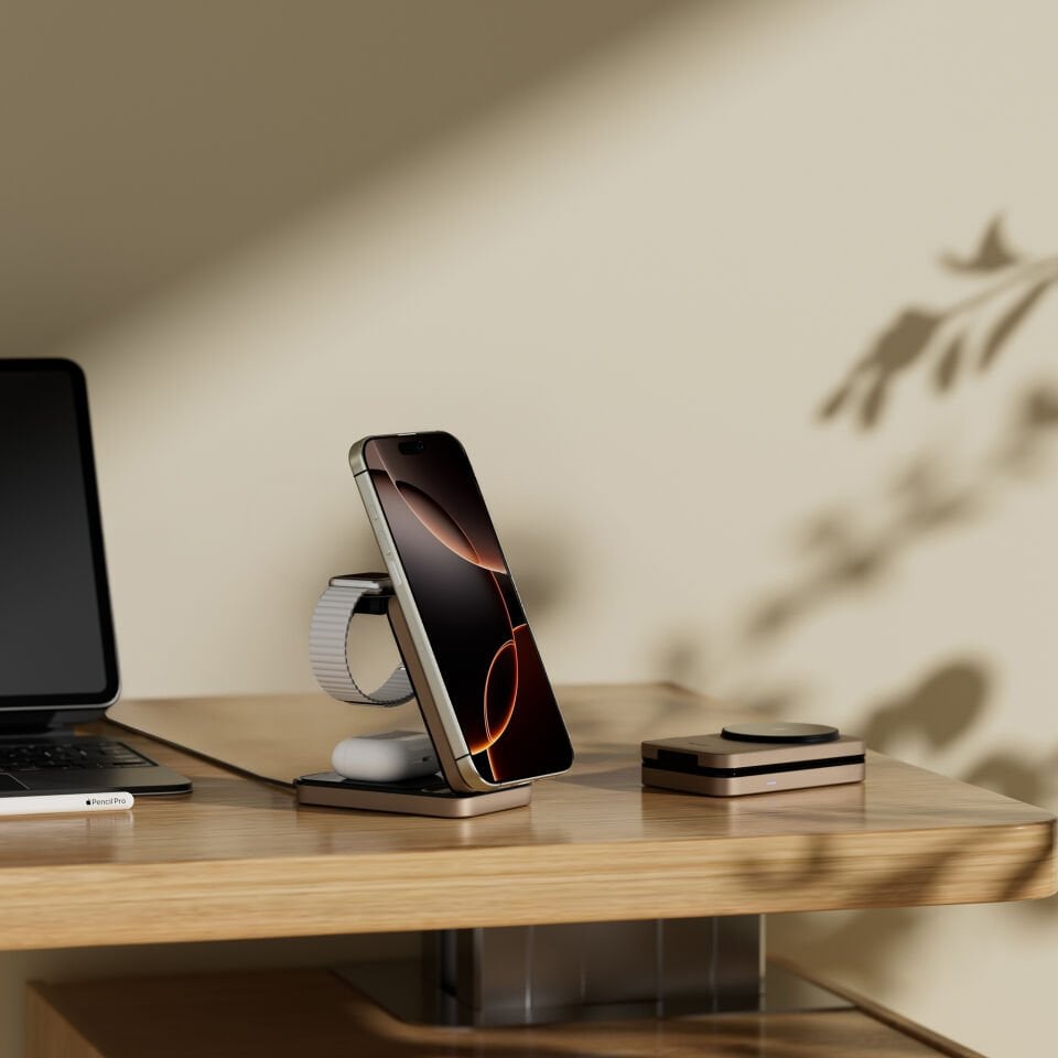 Wiwu W038 Magsafe 3in1 Wireless Şarj İstasyonu