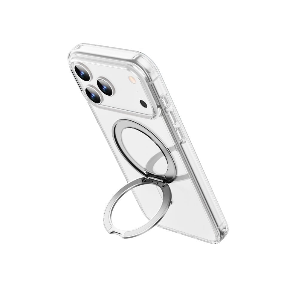 Wiwu MCC-201 17 ProMax Magsafe Standlı Şeffaf Kılıf