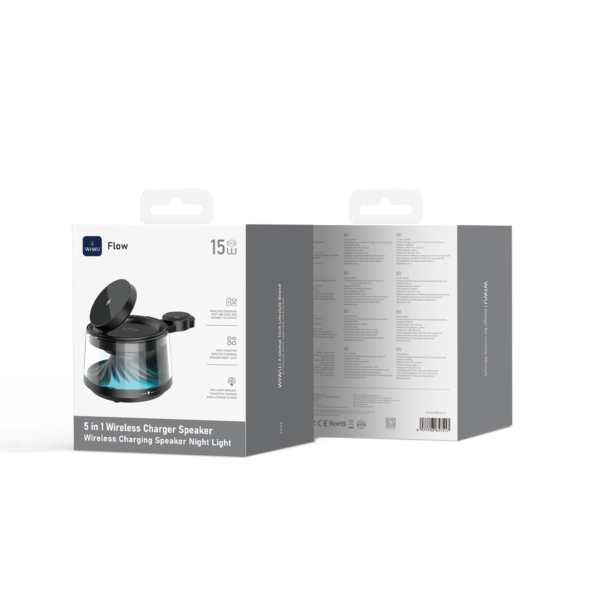 Wiwu W039 Flow 5in1 Kablosuz Şarj Cihazı
