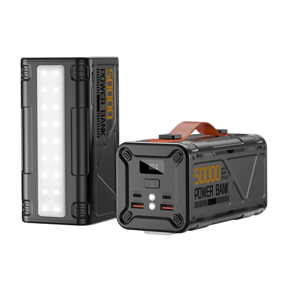 Wiwu P029 50000mAh 100W PD Hızlı Şarjlı El Fenerli Powerbank