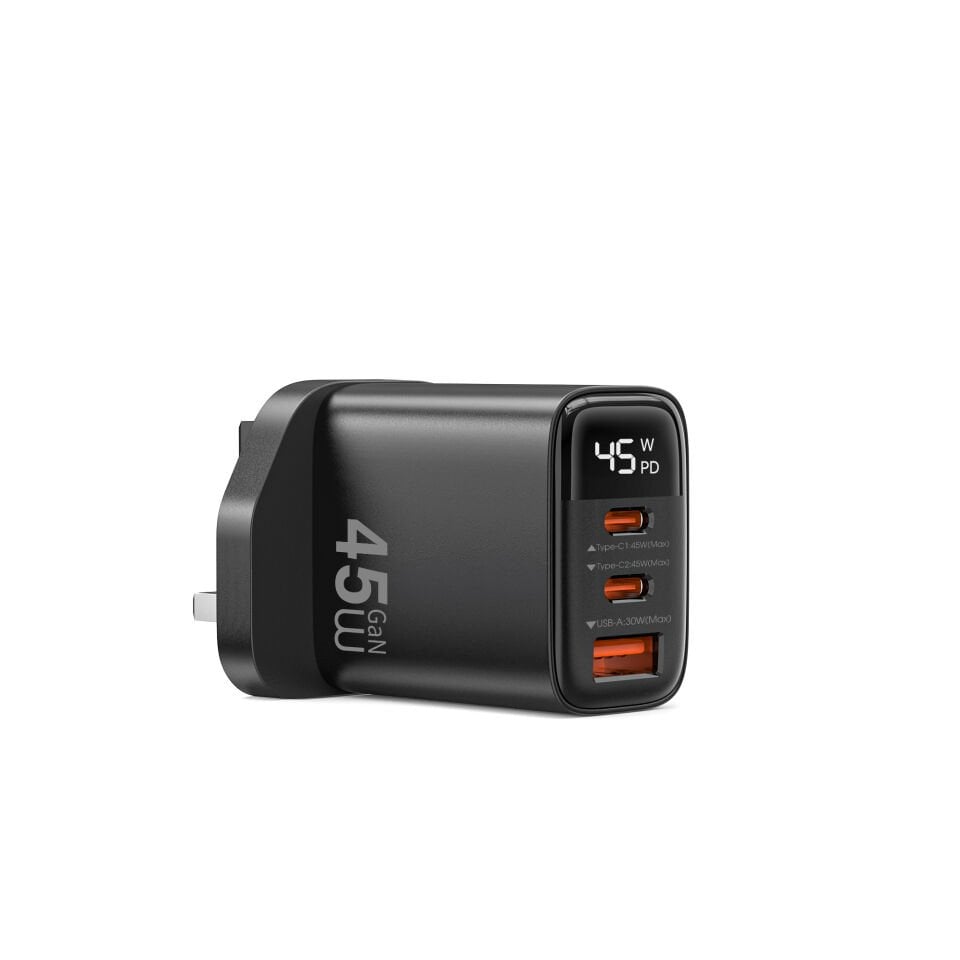 Wiwu G011 45W PD Gan Hızlı Şarj 2xType-c 1xUSB