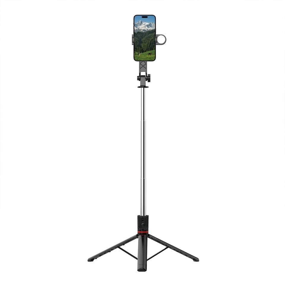 Wiwu SE012 Dolgu Işıklı Teleskopik Tripod ve Selfie Çubuğu