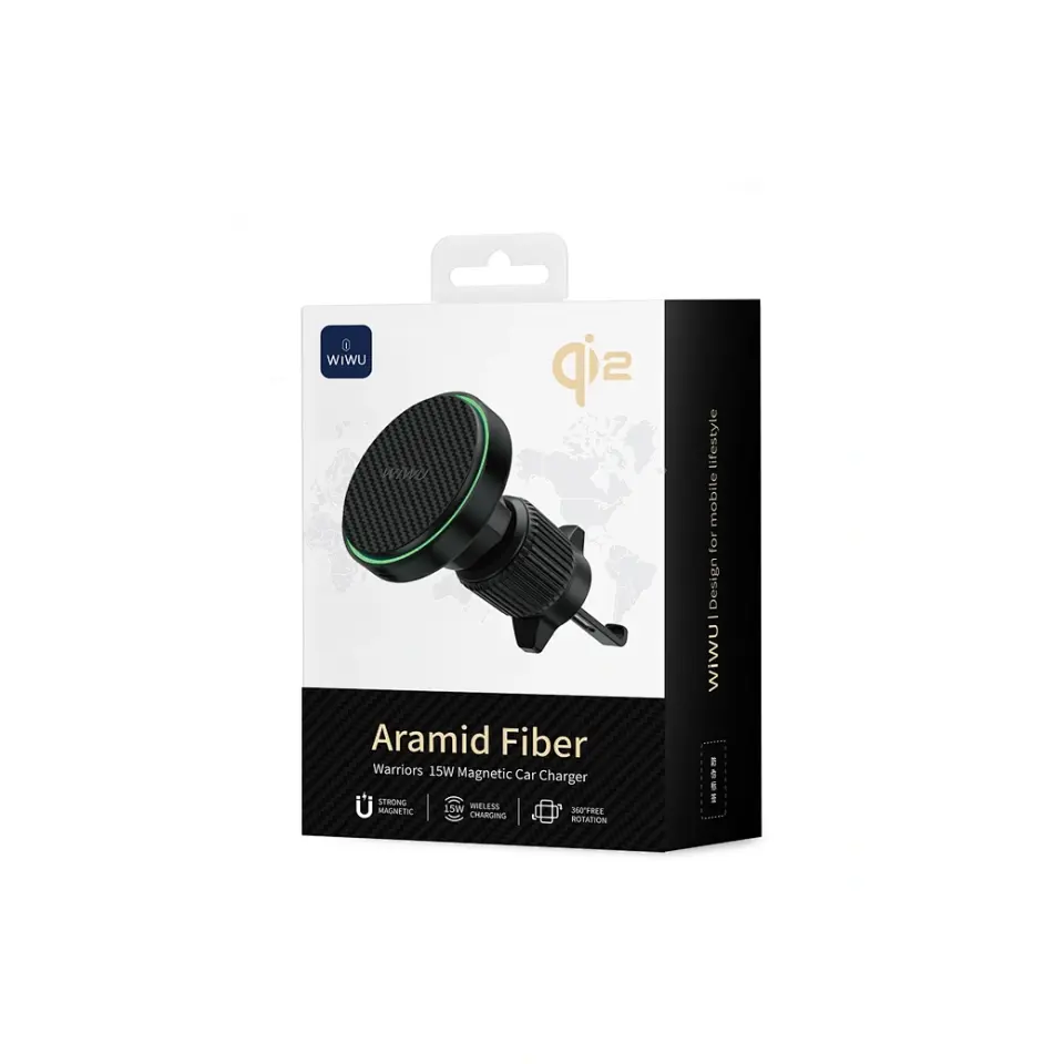 Wiwu CH-325 15W Aramid Fiber Qi2 Magsafe Araç Şarjı