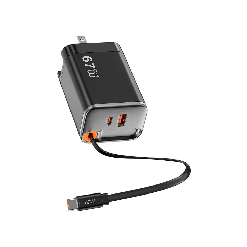Wiwu G027 Helix Pro 67W Gan Hızlı Şarj PD/QC 2USB C+1 USB A