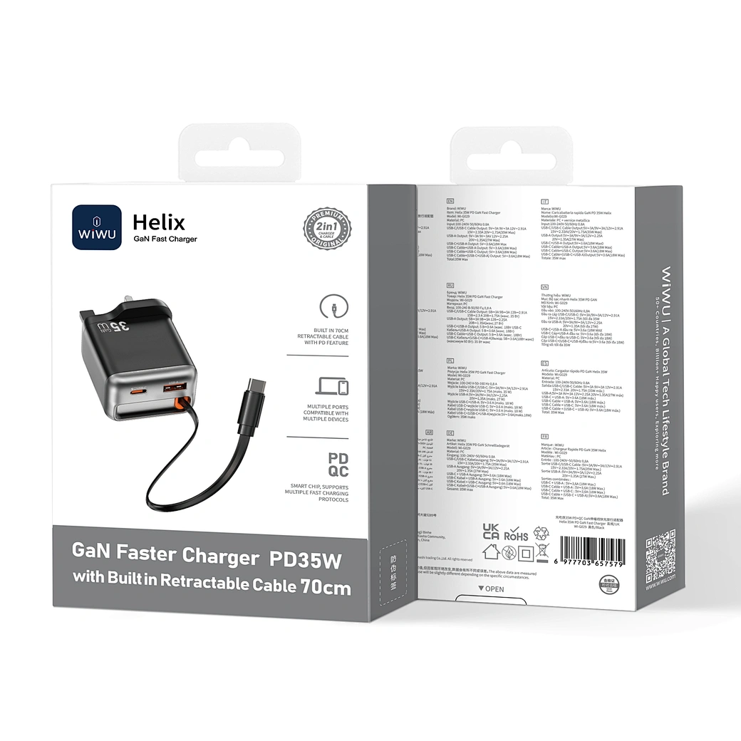 Wiwu G029 Helix 35W Gan Hızlı PD Şarj