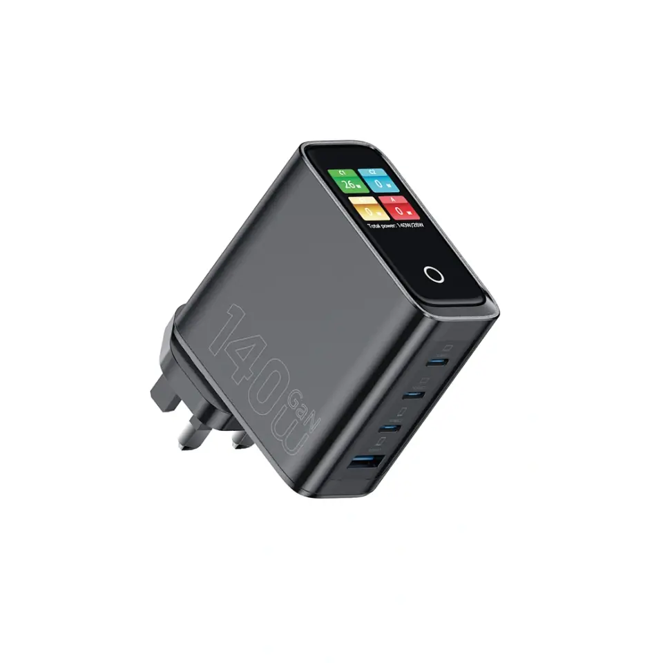 Wiwu G028 140W Akıllı Ekranlı GaN Şarj Cihazı 3C 1A