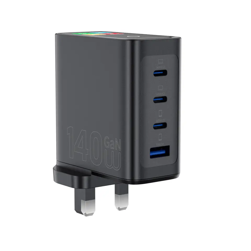 Wiwu G028 140W Akıllı Ekranlı GaN Şarj Cihazı 3C 1A