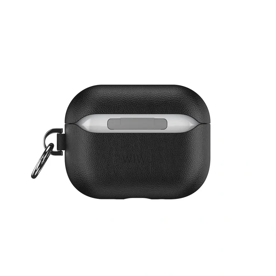 Wiwu HC-201 AirPods Pro3 Siyah Deri Kılıf