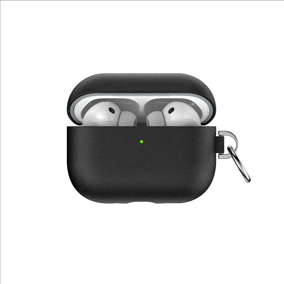 Wiwu HC-201 AirPods Pro3 Siyah Deri Kılıf