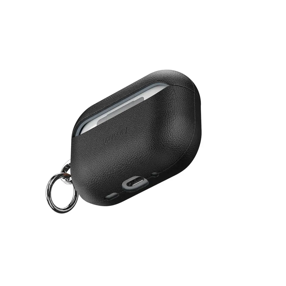 Wiwu HC-201 AirPods Pro3 Siyah Deri Kılıf