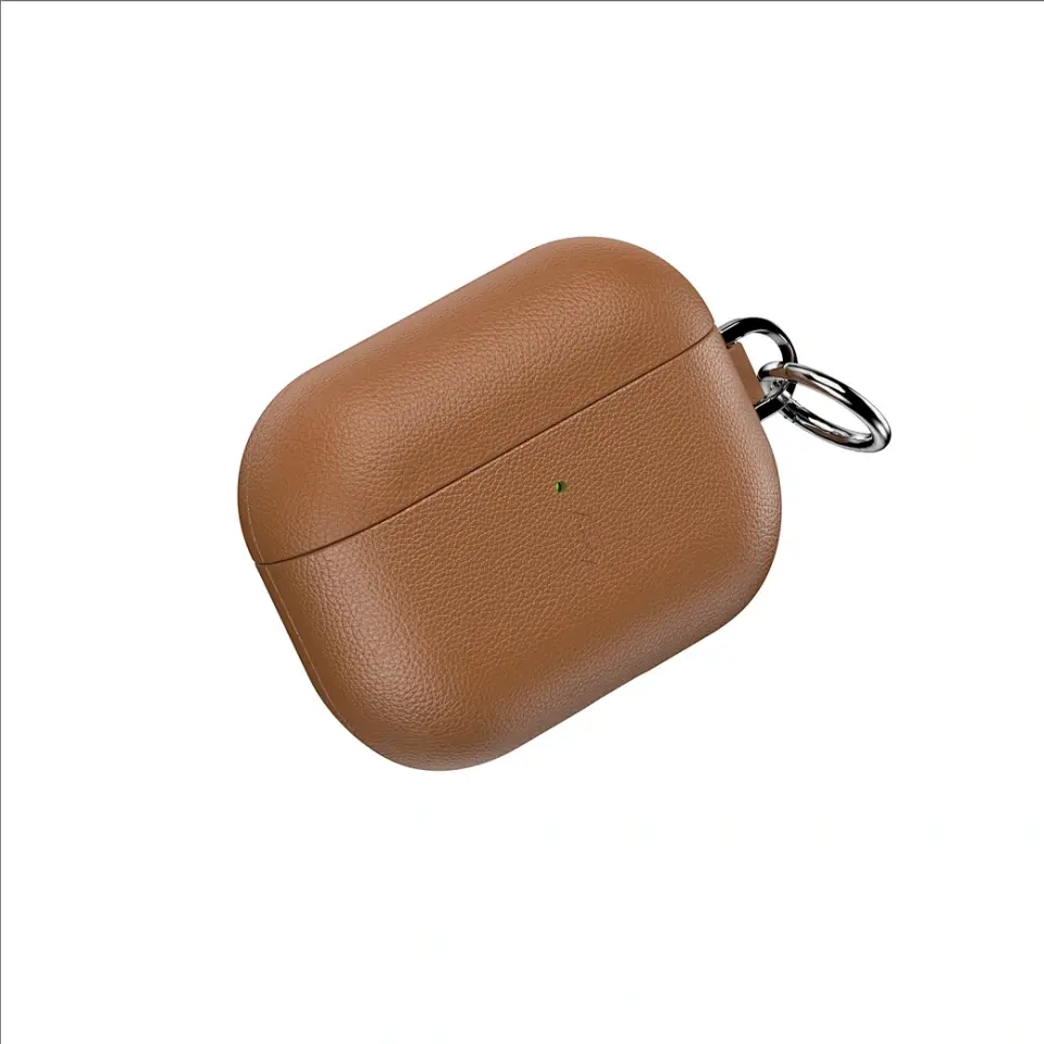 Wiwu HC-201 AirPods Pro3 Kahverengi Deri Kılıf